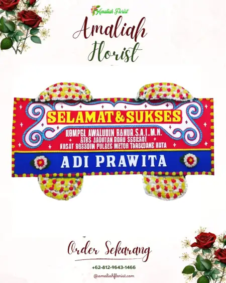 Papan Bunga Ucapan Selamat Pogung